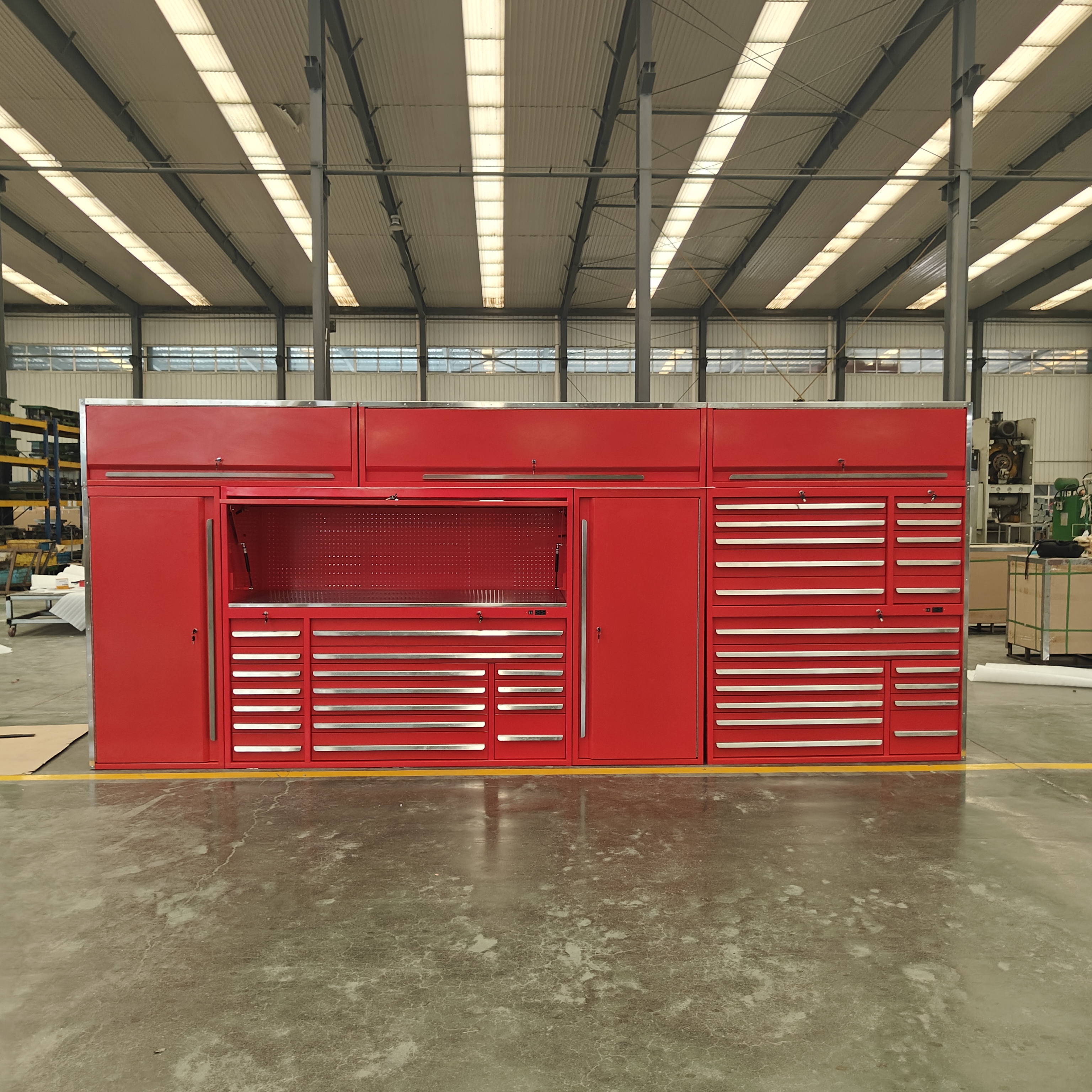 Red Tool Garage Cabinet